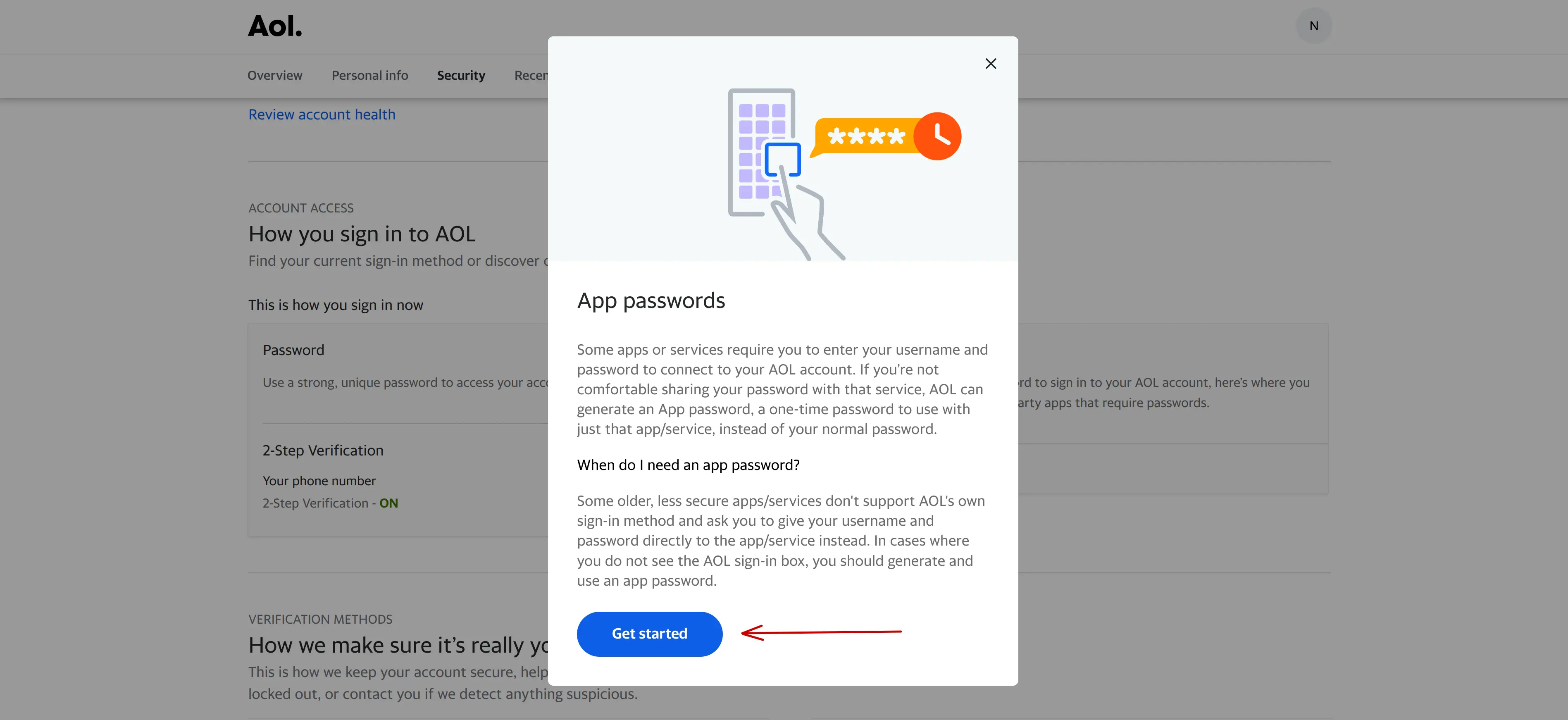 aol-get-started-with-app-password-gnerate
