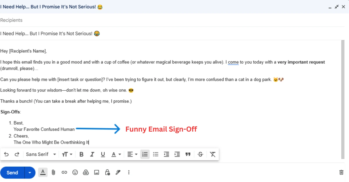 Funny Email Sign-Off