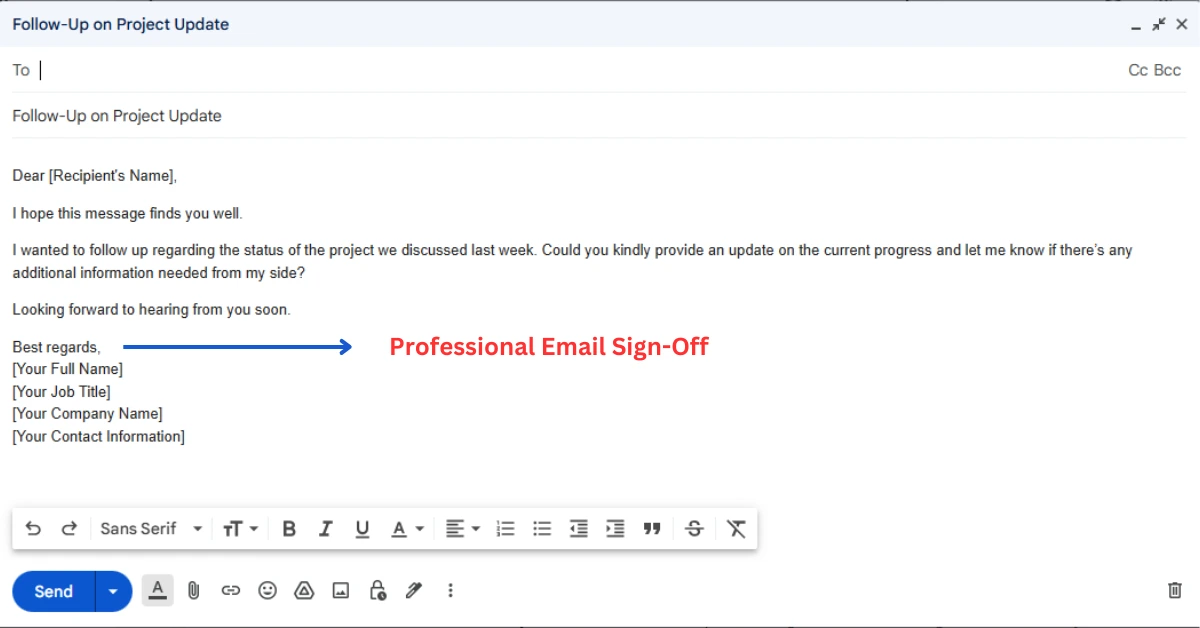 Professional Email Sign-Off